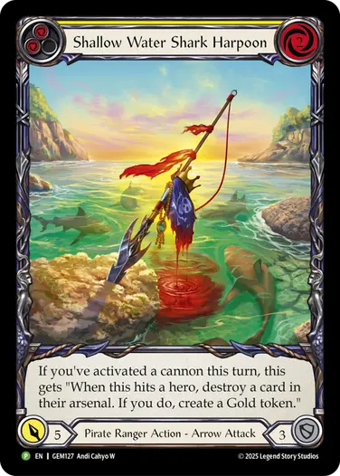 Shallow Water Shark Harpoon GEM127 - GEM - Pack 4 - Flesh and blood card
