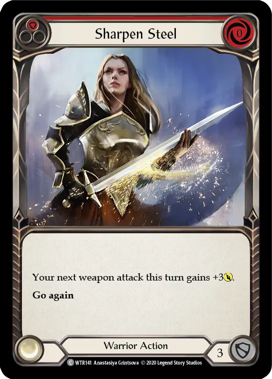 Sharpen Steel RED U-WTR141-RF - Welcome to Rathe - Unlimited - Flesh and blood card