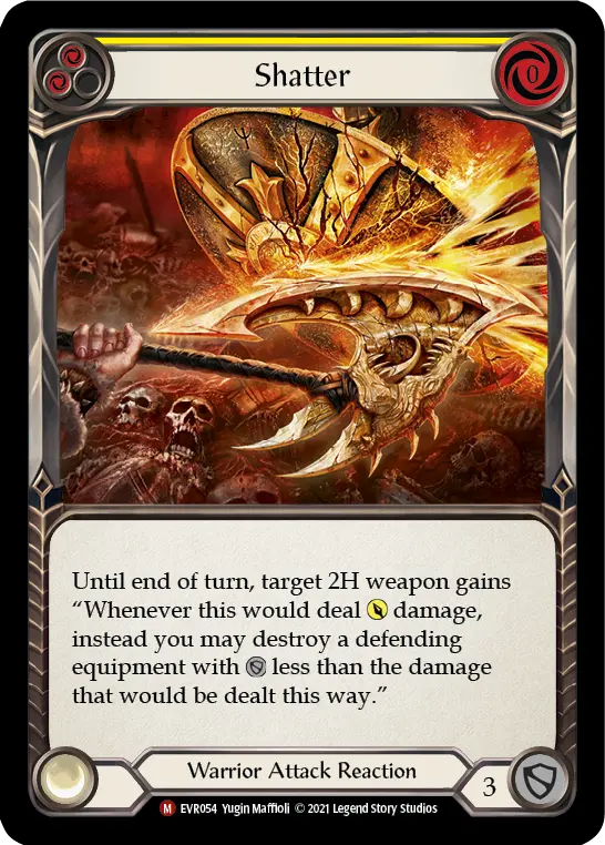 Shatter YELLOW EVR054 - Everfest - Flesh and blood card