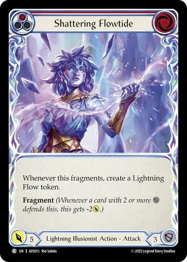 Shattering Flowtide AZS013 - Armory Deck - Zyggy Starlight - Flesh and blood card