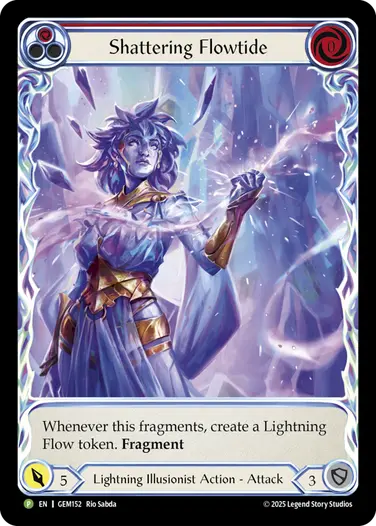 Shattering Flowtide GEM152 - GEM - Pack 5 - Flesh and blood card