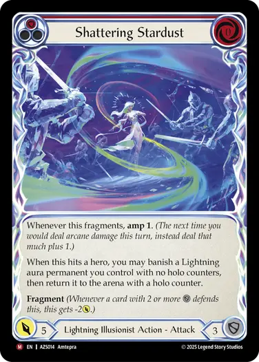 Shattering Stardust AZS014 - Armory Deck - Zyggy Starlight - Flesh and blood card