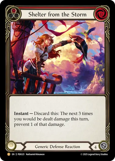 Shelter from the Storm PEN321 - Compendium of Rathe - Flesh and blood card