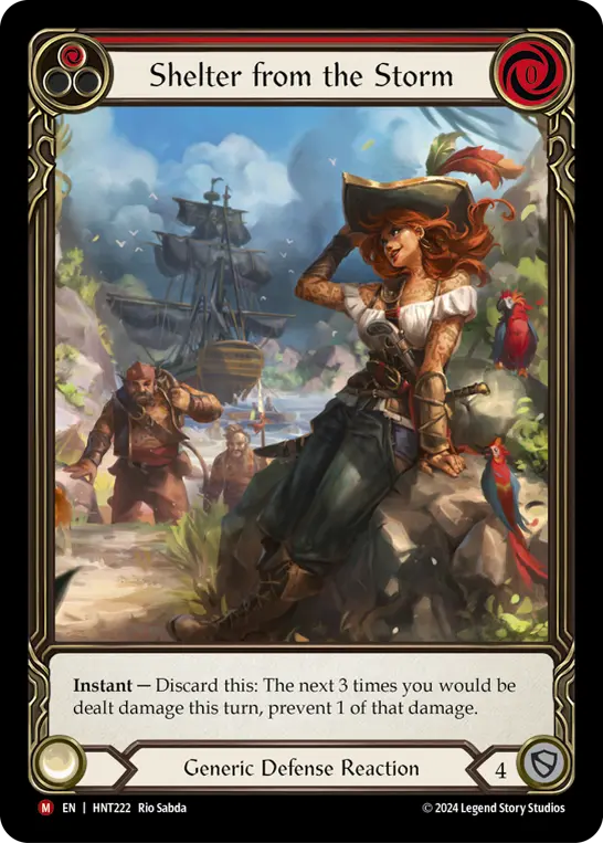 Shelter from the Storm RED HNT222-EA - The Hunted - Flesh and blood card