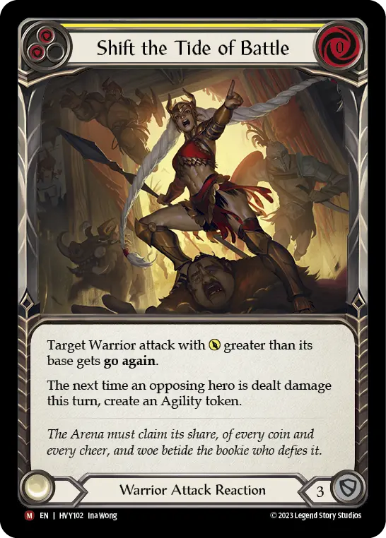 Shift the Tide of Battle YELLOW HVY102 - Heavy Hitters - Flesh and blood card