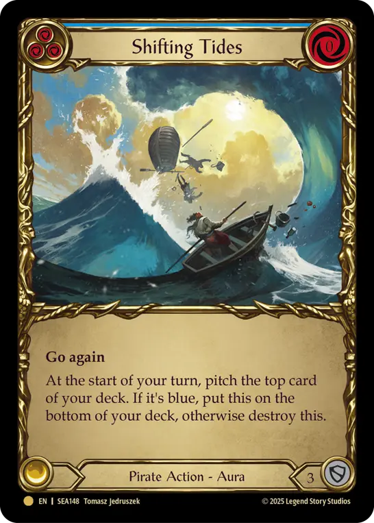 Shifting Tides BLUE SEA148-TP - High Seas - Treasure Pack - Flesh and blood card