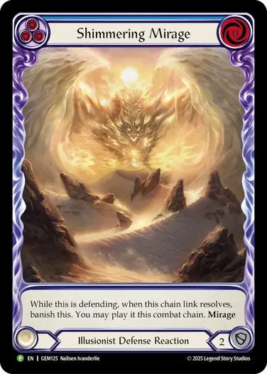 Shimmering Mirage GEM125 - GEM - Pack 4 - Flesh and blood card