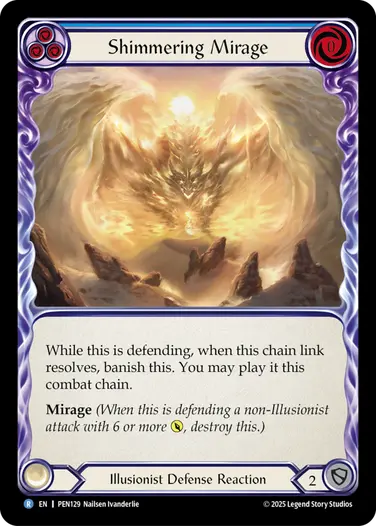 Shimmering Mirage PEN129 - Compendium of Rathe - Flesh and blood card