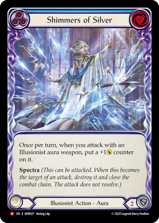 Shimmers of Silver BLUE APR027 - Armory Deck Legends - Prism Sculptor of Arc Light - Flesh and blood card