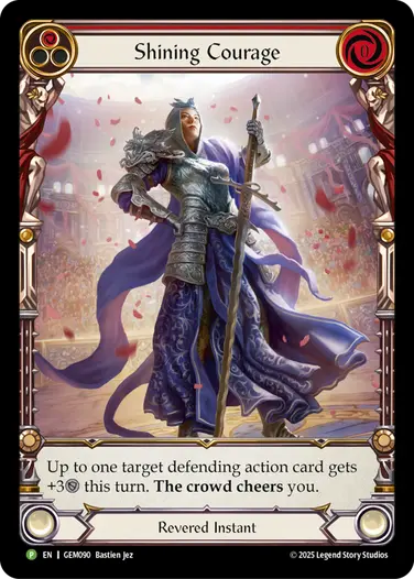 Shining Courage GEM090 - GEM - Pack 3 - Flesh and blood card
