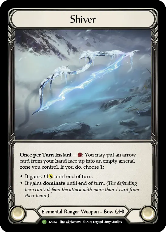Shiver LGS067-CF - Armory - Season 5 - Flesh and blood card