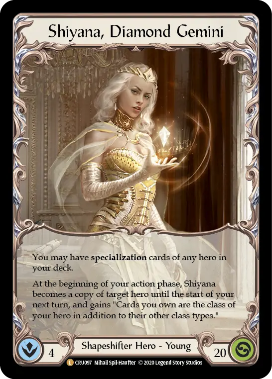 Shiyana, Diamond Gemini CRU097-CF - Crucible of War - Flesh and blood card