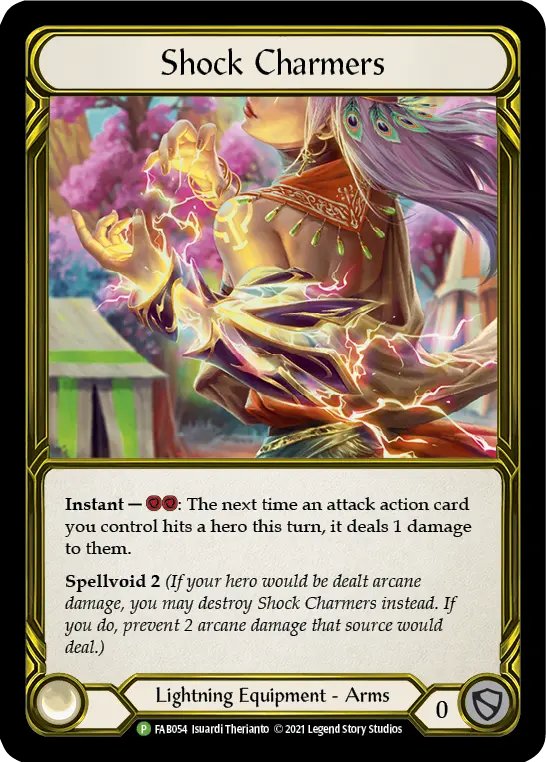 Shock Charmers FAB054-GF - Premier Organized Play - Tales of Aria - Flesh and blood card