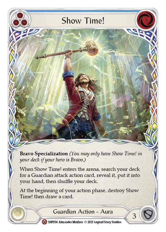 Show Time! BLUE 1HP054 - History Pack 1 - Flesh and blood card