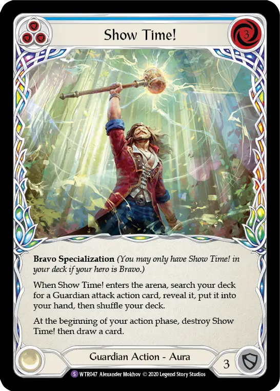 Show Time! BLUE U-WTR047-RF - Welcome to Rathe - Unlimited - Flesh and blood card