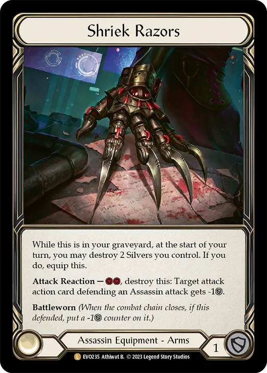 Shriek Razors EVO235-RF - Bright Lights - Flesh and blood card