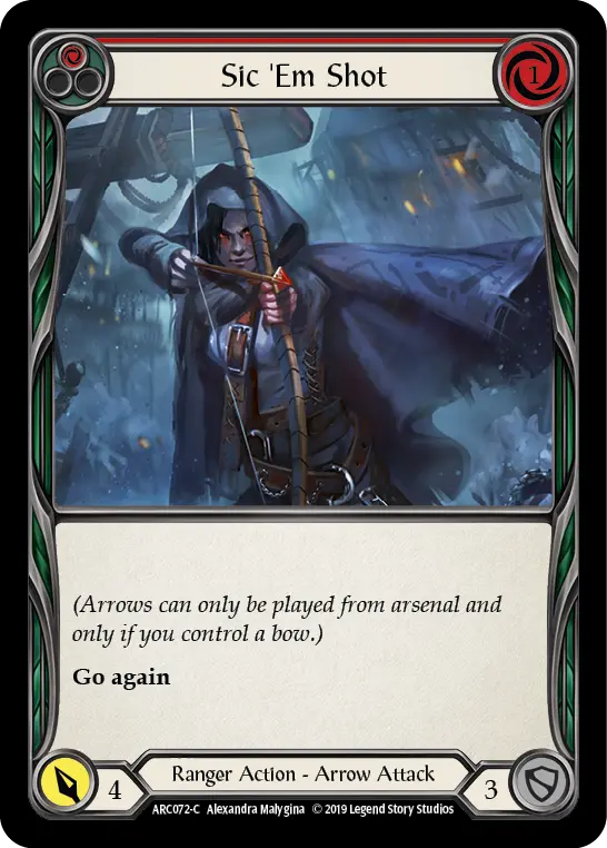 Sic 'Em Shot RED ARC072 - Arcane Rising - Flesh and blood card