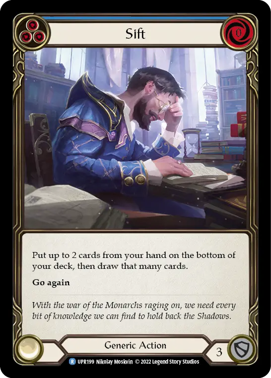 Sift BLUE UPR199 - Uprising - Flesh and blood card