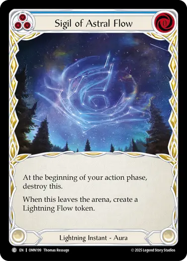 Sigil of Astral Flow OMN199 - Omens of the Third Age - Flesh and blood card