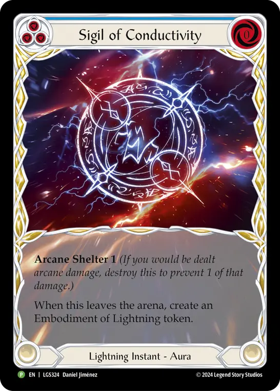 Sigil of Conductivity BLUE LGS324-RF - Gift with Purchase - Rosetta - Flesh and blood card