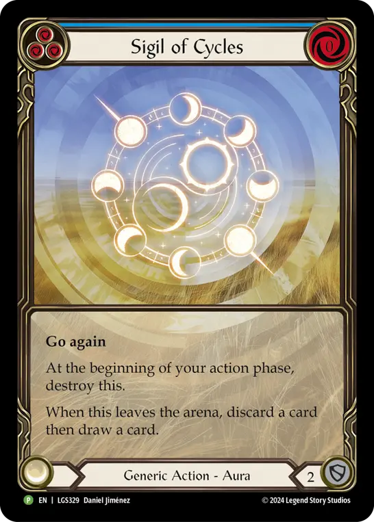 Sigil of Cycles BLUE LGS329-RF - Gift with Purchase - Rosetta - Flesh and blood card