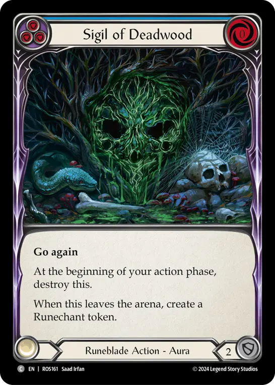 Sigil of Deadwood BLUE ROS161 - Rosetta - Flesh and blood card