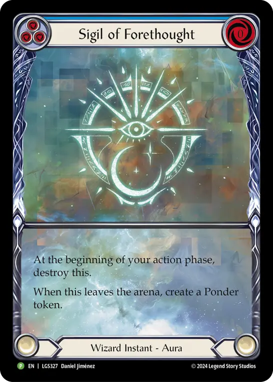 Sigil of Forethought BLUE LGS327-RF - Gift with Purchase - Rosetta - Flesh and blood card
