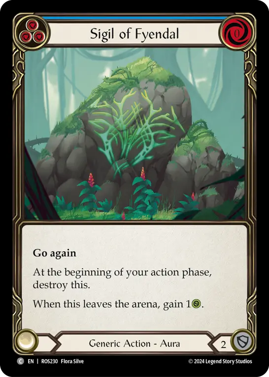 Sigil of Fyendal BLUE ROS230 - Rosetta - Flesh and blood card