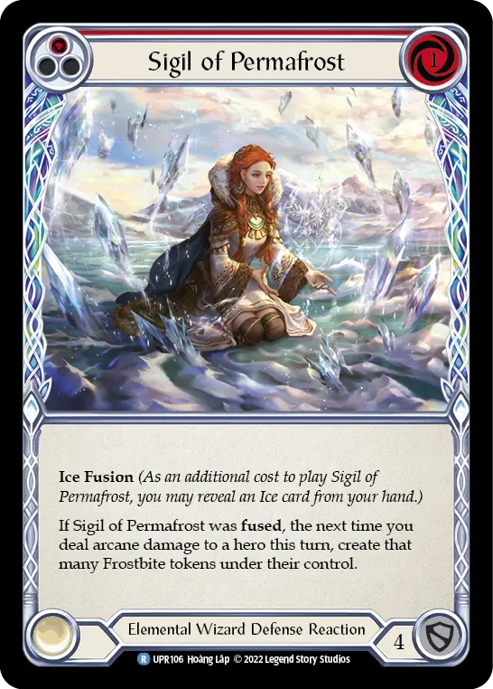 Sigil of Permafrost RED UPR106 - Uprising - Flesh and blood card