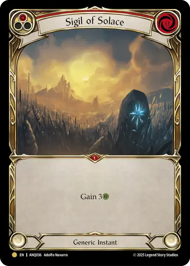Sigil of Solace ANQ036 - Compendium of Rathe - Antiquity Pack - Flesh and blood card
