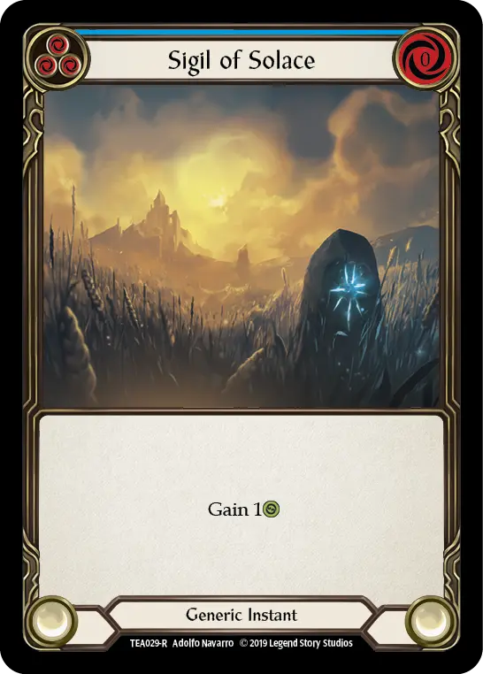 Sigil of Solace BLUE TEA029 - Dorinthea Ironsong - Hero Deck - Flesh and blood card