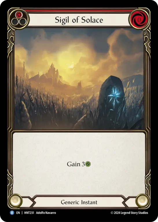 Sigil of Solace RED HNT231 - The Hunted - Flesh and blood card