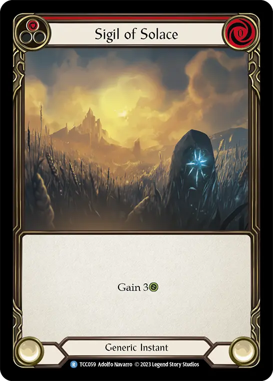 Sigil of Solace RED TCC059 - Round the Table: TCC x LSS - Flesh and blood card