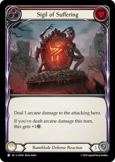 Sigil of Suffering SVI019 - Silver Age Chapter 1 - Viserai - Flesh and blood card
