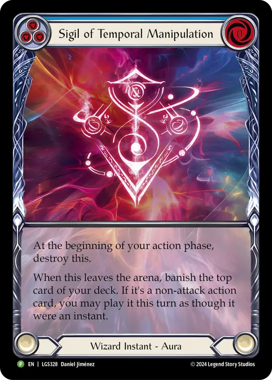 Sigil of Temporal Manipulation BLUE LGS328-RF - Gift with Purchase - Rosetta - Flesh and blood card