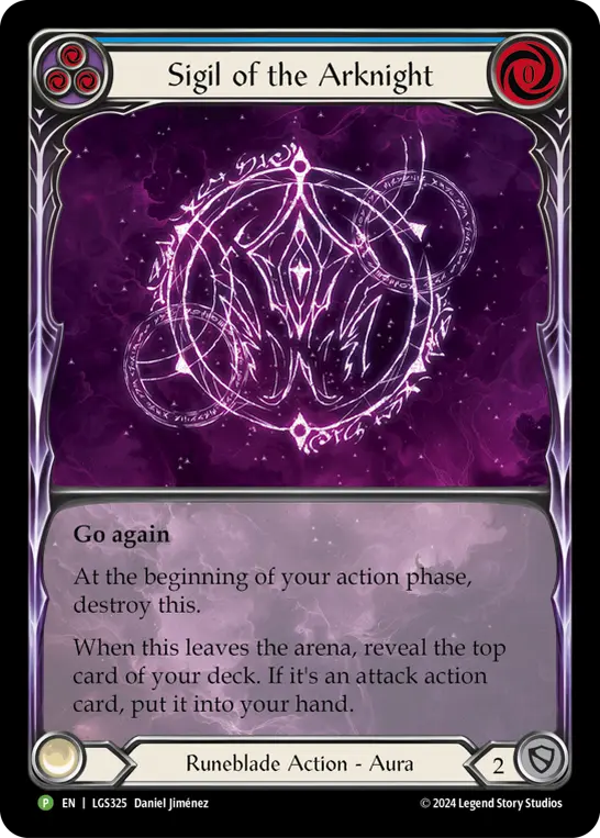 Sigil of the Arknight BLUE LGS325-RF - Gift with Purchase - Rosetta - Flesh and blood card