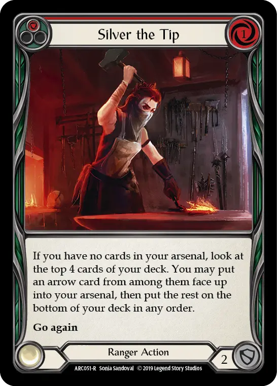 Silver the Tip RED ARC051 - Arcane Rising - Flesh and blood card