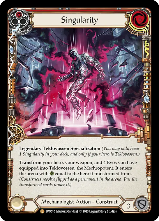 Singularity RED EVO010 - Bright Lights - Flesh and blood card