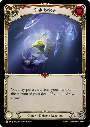 Sink Below ANQ034 - Compendium of Rathe - Antiquity Pack - Flesh and blood card