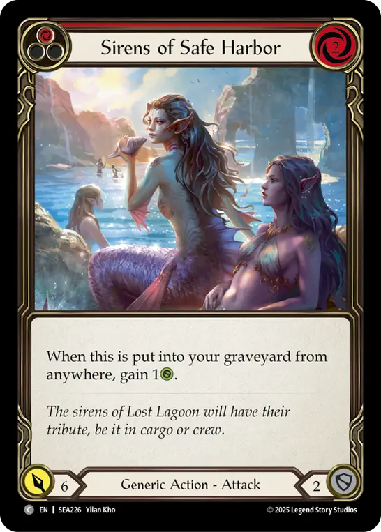 Sirens of Safe Harbor RED SEA226 - High Seas - Flesh and blood card