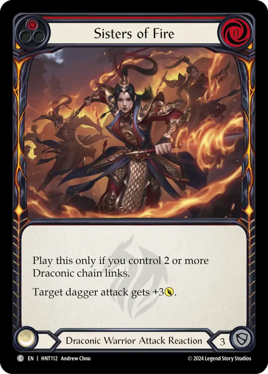 Sisters of Fire RED HNT112 - The Hunted - Flesh and blood card
