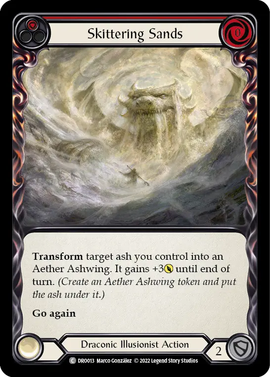 Skittering Sands RED DRO013 - Dromai - Blitz Deck - Flesh and blood card