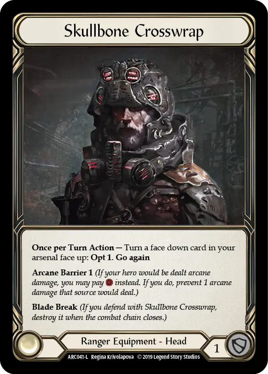 Skullbone Crosswrap ARC041-CF - Arcane Rising - Flesh and blood card