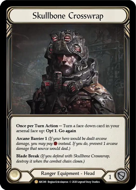 Skullbone Crosswrap U-ARC041-RF - Arcane Rising - Unlimited - Flesh and blood card
