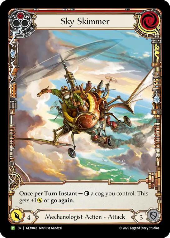 Sky Skimmer RED GEM042 - GEM - Pack 2 - Flesh and blood card