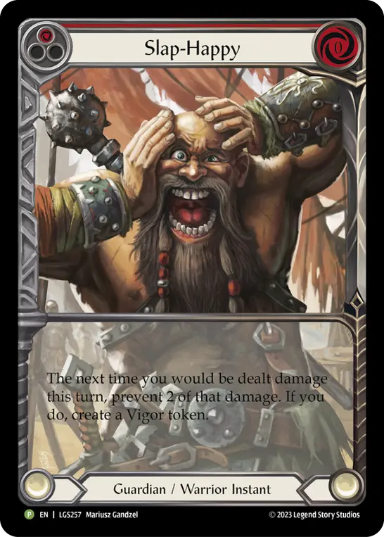 Slap-Happy RED LGS257-RF - Armory - Season 12 - Flesh and blood card