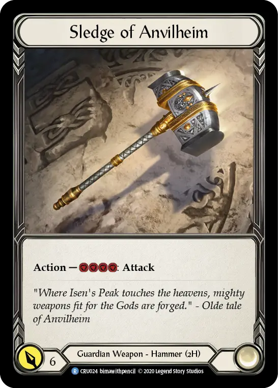 Sledge of Anvilheim CRU024 - Crucible of War - Flesh and blood card