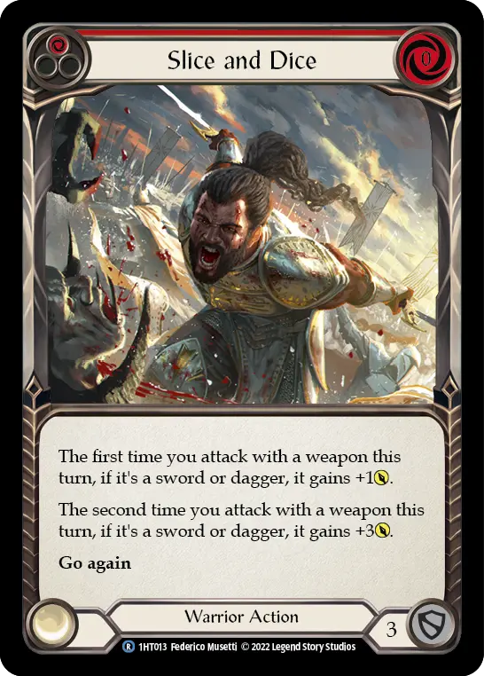 Slice and Dice RED 1HT013 - Dorinthea - Blitz Deck - Flesh and blood card