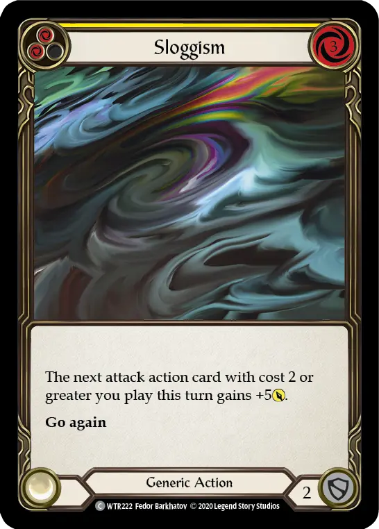 Sloggism YELLOW U-WTR222-RF - Welcome to Rathe - Unlimited - Flesh and blood card