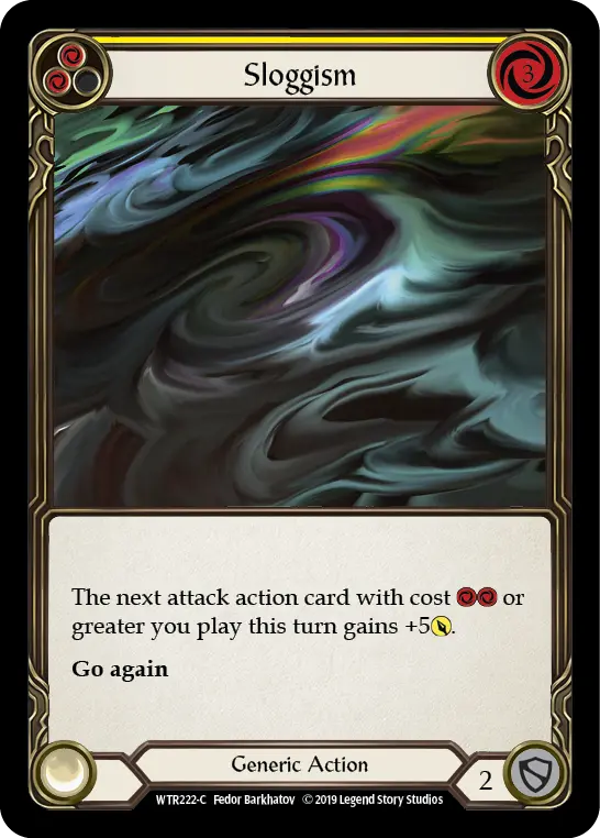 Sloggism YELLOW WTR222 - Welcome to Rathe - Flesh and blood card